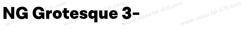 NG Grotesque 3字体转换